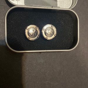 Michael Kors silver stud earrings